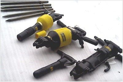 Hand Held Pneumatic Rock Drills